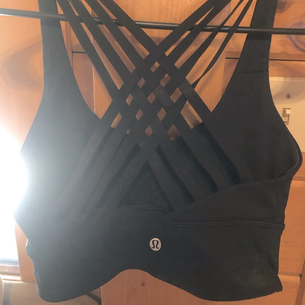 Lululemon sports bra (black) - size: 4 (small)